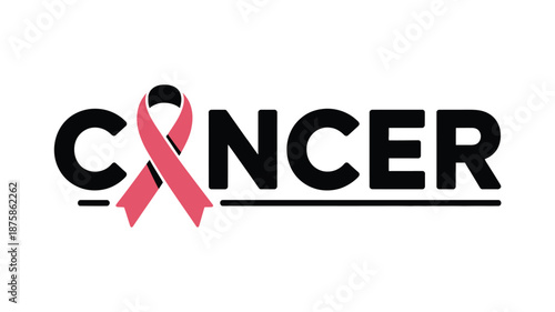 Awareness ribbon for cancer Vector