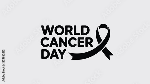 World cancer day awareness Vector