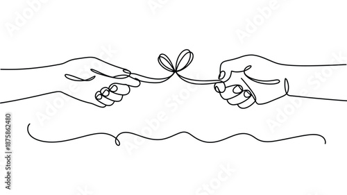 Hands exchanging a butterfly Vector