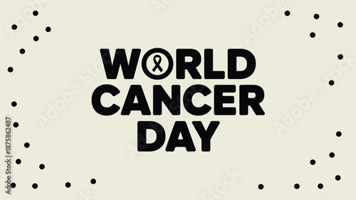 Celebrating world cancer day Vector