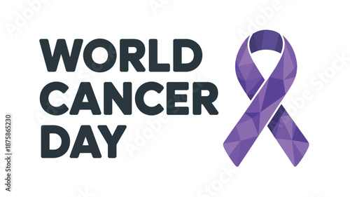 World cancer day awareness Vector