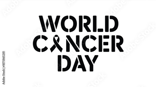 Celebrating world cancer day Vector