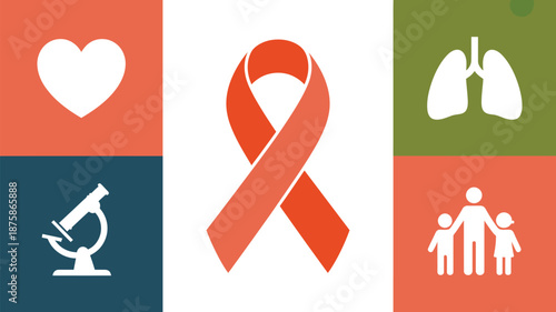 Health awareness symbols Vector