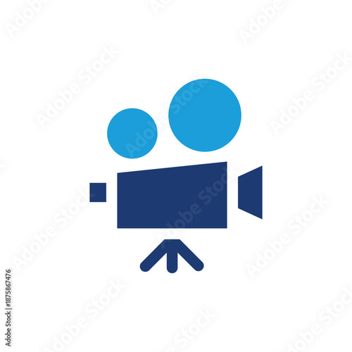 video camera colored icon vector design good for web or mobile app