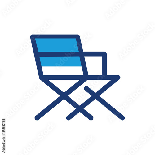 director chair colored icon vector design good for web or mobile app