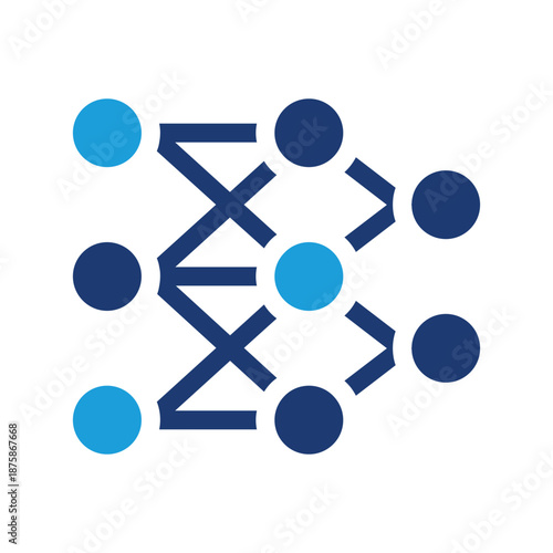 neural network colored icon vector design good for web or mobile app