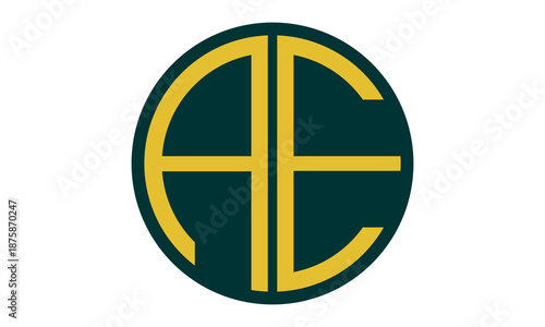 AE circle letter logo