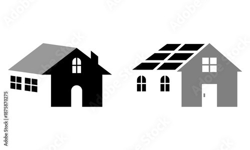 black home building property logo