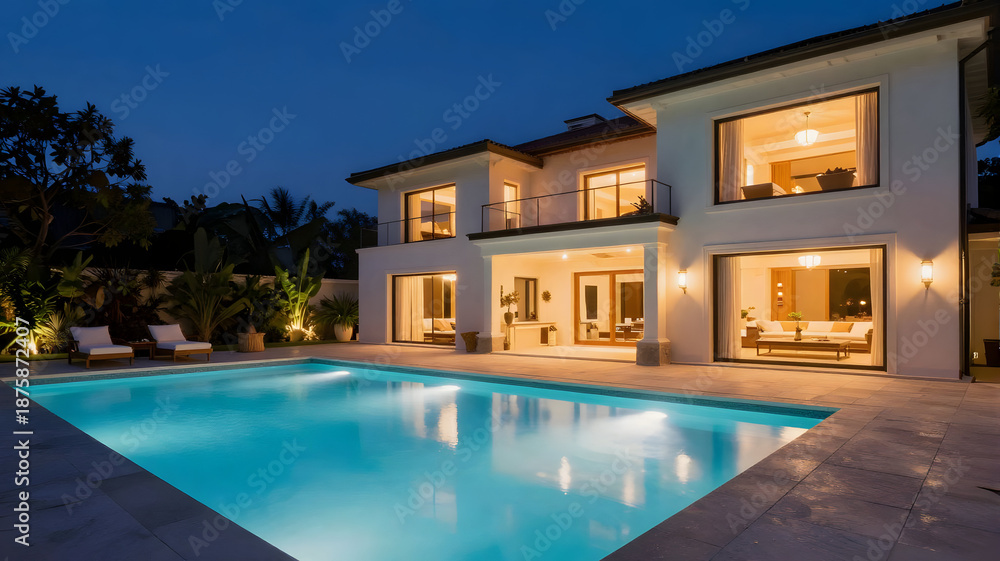 Fototapeta premium Chill luxury villa resort