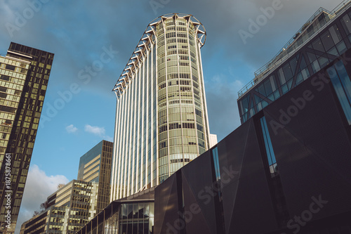 Canvas Print London, United Kingdom - December 24 2025 Brutalist architecture of the Barbica