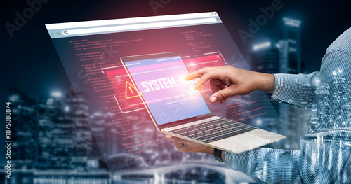 Cybersecurity protects digital systems from hackers with IT security, attack prevention, and risk management for safe online operations. Vouch © InfiniteFlow