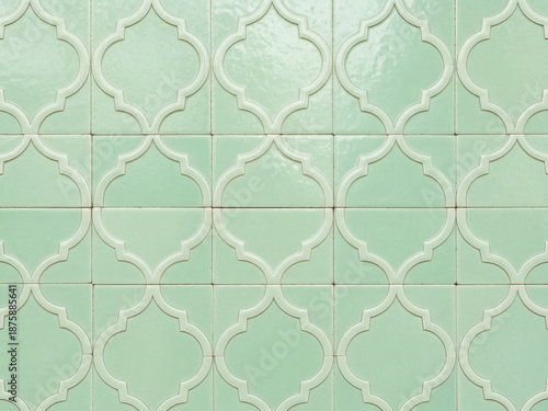 Pastel-colored Moroccan tile background image
