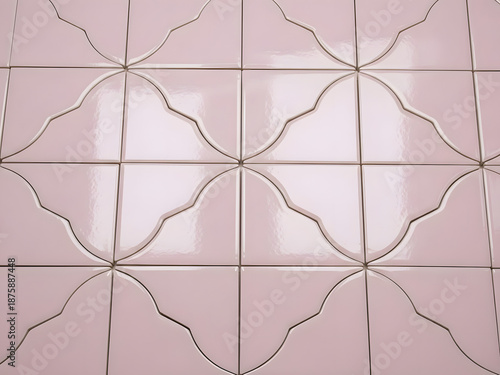 Pastel-colored Moroccan tile background image