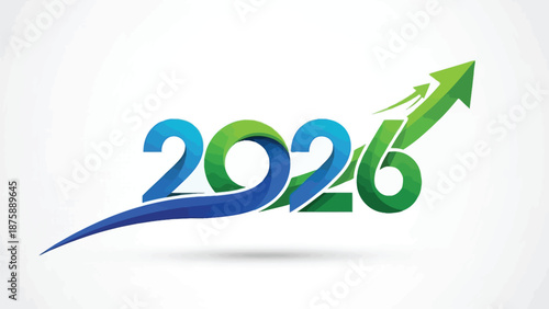 Vibrant 2026 vision of prosperity and accelerated progress, symbolizing future success and upward