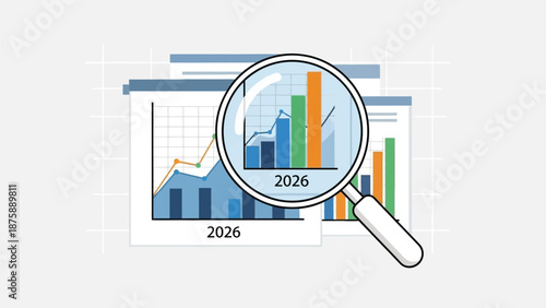 Examining future financial charts and growth projections with detailed analysis for strategic
