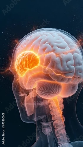 Glioblastoma brain tumor malignant invasion. Science, oncology.