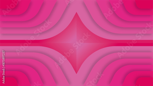 red star and pink shades color with shadow effect. Star vector art with shades red color. For wallpaper, background, poster, vector template and presentation. 