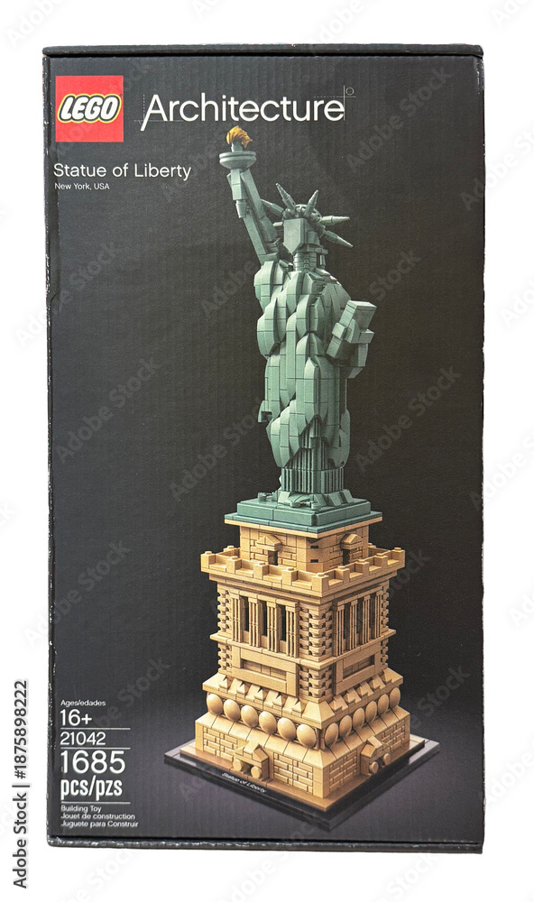 Naklejka premium Statue of Liberty Lego set.