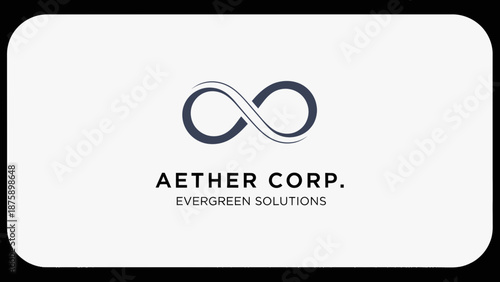 Aether Corp Logo Design on White Background.