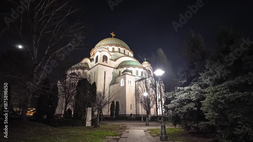 Sveti Sava orthodox Christian temple in Belgrade, Serbia.