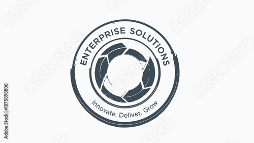 Enterprise Solutions Logo Design Icon.