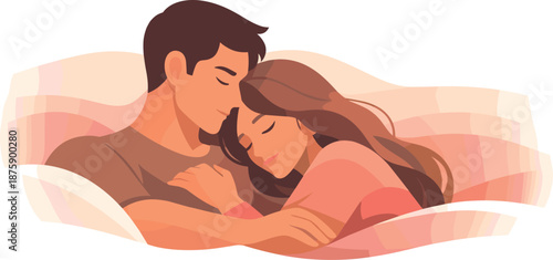 Cuddle Mood Silhouettes. Quiet affectionate moment captured through close silhouettes, soft lighting, and relaxed posture, modern