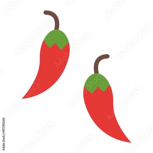 Chili Pepper Vector Icon Design