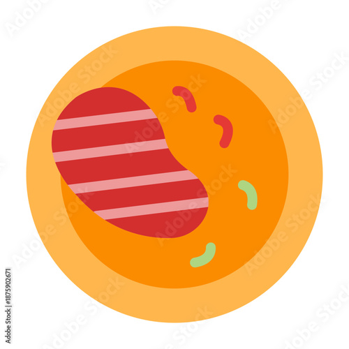 Steak Vector Icon Design