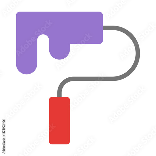 Paint Roll Vector Icon Design