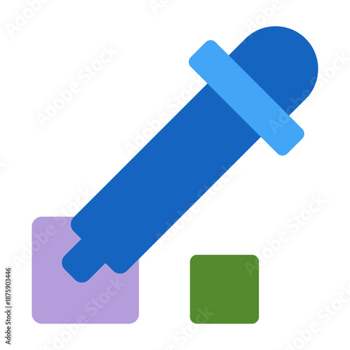 Color Picker Vector Icon Design