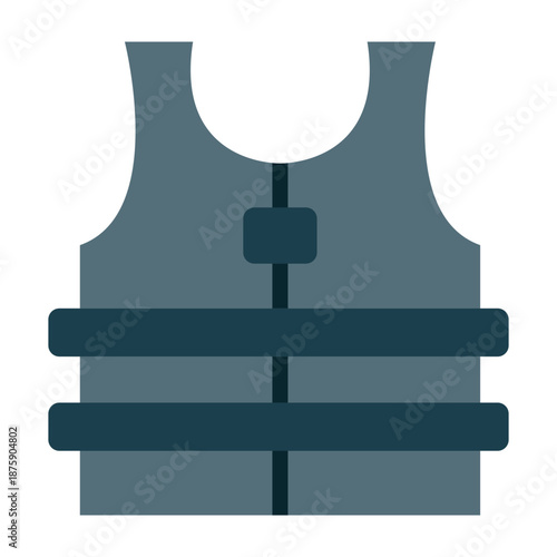 Life Jacket Vector Icon Design