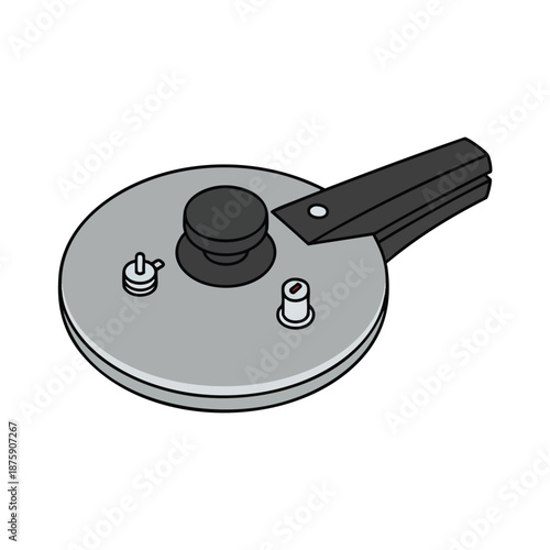 Illustration of a Round Pressure Relief Valve