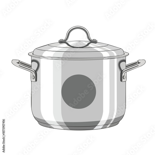 Stainless Steel Cooking Pot with Lid