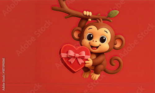 Cute Cartoon Valentine's Da...