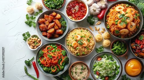 Wallpaper Mural Assorted Chinese Dishes. Torontodigital.ca