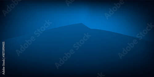 smooth gradient dark blue light studio room with copy space for you design background, vector ilustration
