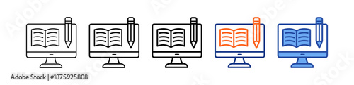 Monitor Different Set Vector Icon