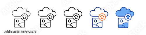 Upload Different Set Vector Icon