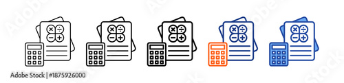 Maths Different Set Vector  Icon