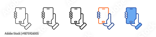 Smarthphone Different Set Vector Icon
