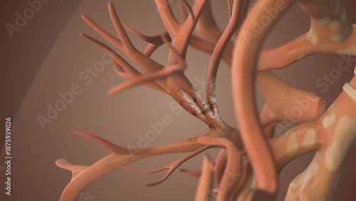 Tableau sur toile Cancerous involvement of the bronchi
