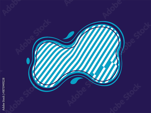 Sanitary Pad Feminine Hygiene Product Illustration.