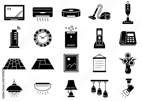 リビングアイコン02　Living Room Icons