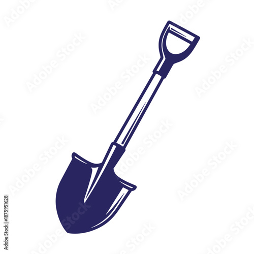 garden shovel icon isolated on transparent background for gardening purposes
