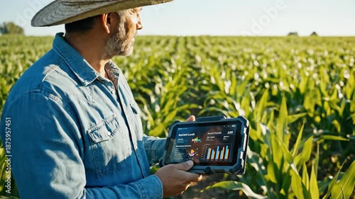 Inspecting a Field with a Portable Monitor in Bright Sunlight
