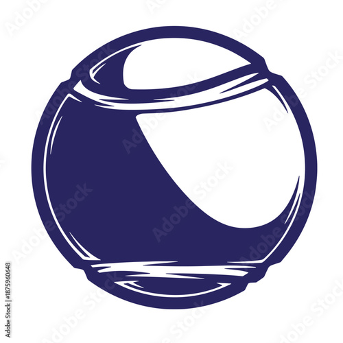 blue glass vase or bowl illustration on transparent background for decorative purposes