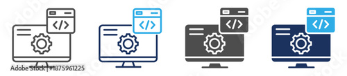 programming icon sheet with multi style