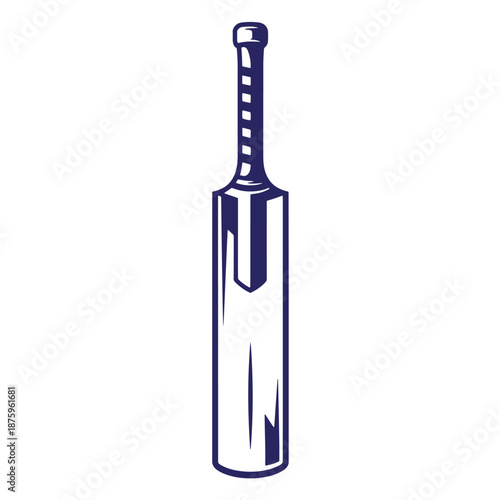 Cricket bat illustration isolated on transparent background for sports concept