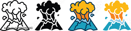 volcanic eruption multiple style collection