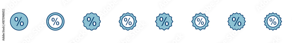 Obraz premium Discount icon vector isolated on white background. Discount tag icon.